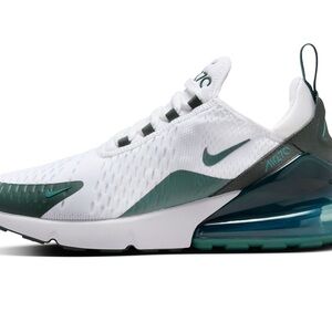 Nike air max 270 white and vintage green woman